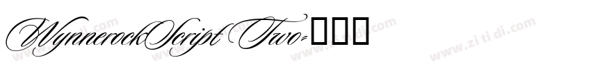 WynnerockScript Two字体转换